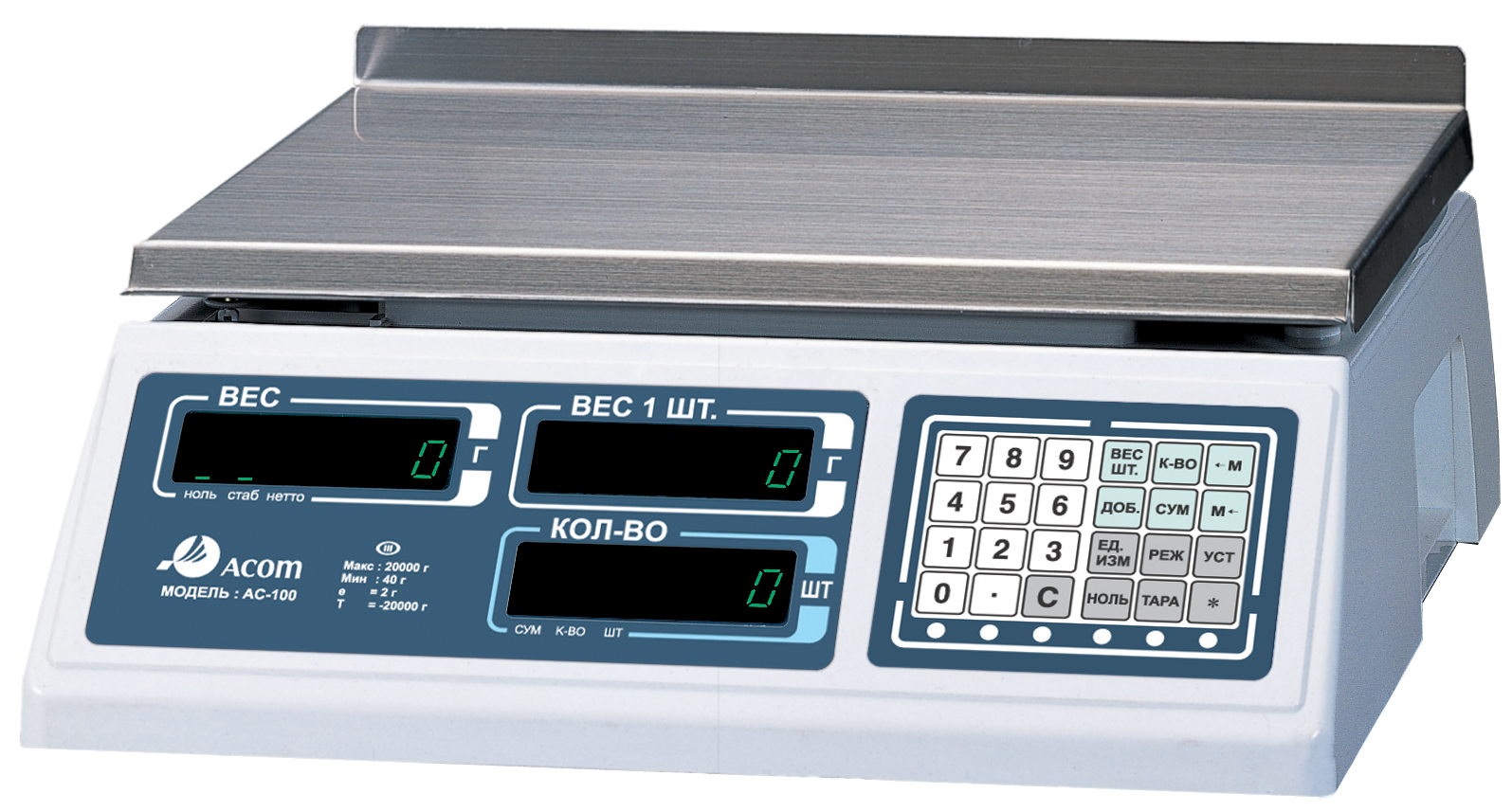 Счетные весы Acom AC-100-5 RS232C