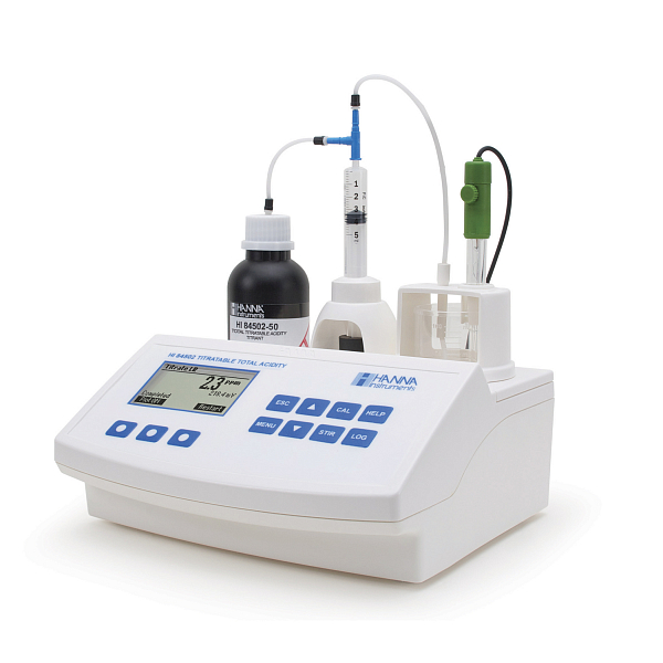 Мини титратор для измерения титруемой кислотности в вине HANNA Instruments HI84502-02