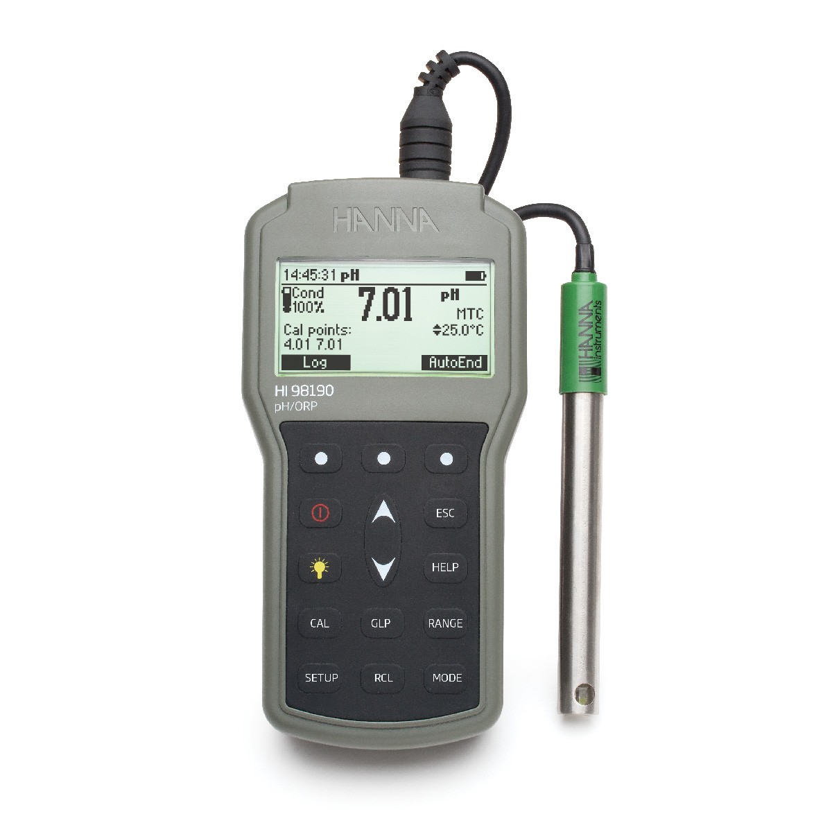 Влагозащищенный pH/ОВП/термометр HANNA Instruments HI98190